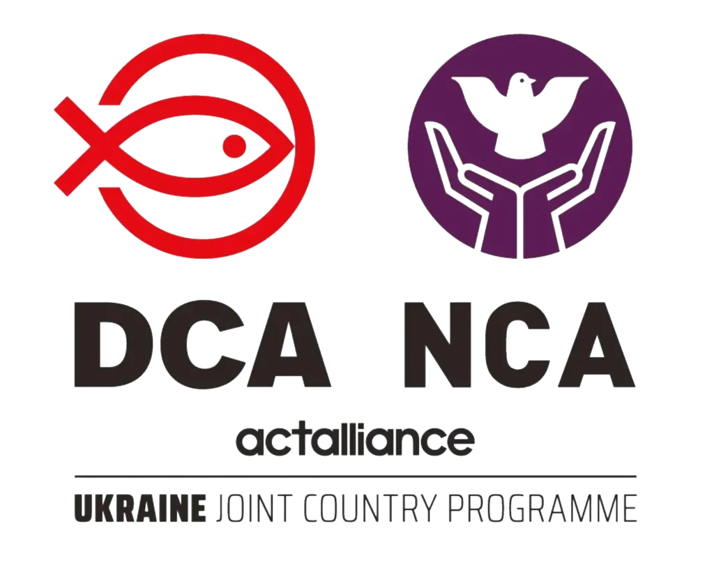 Logo of DCA\NCA, partner - Лого партнеру, у відновленні Громад